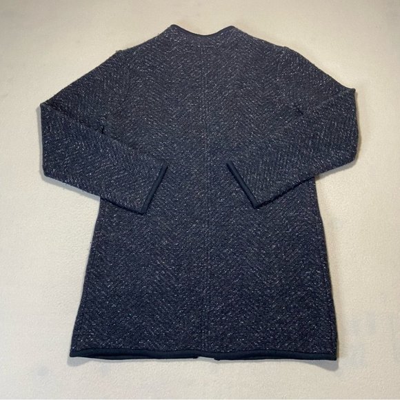 500 MAISON CINQCENT Womens Wool Blend Open Cardigan Long Line Size 10 - Picture 6 of 8